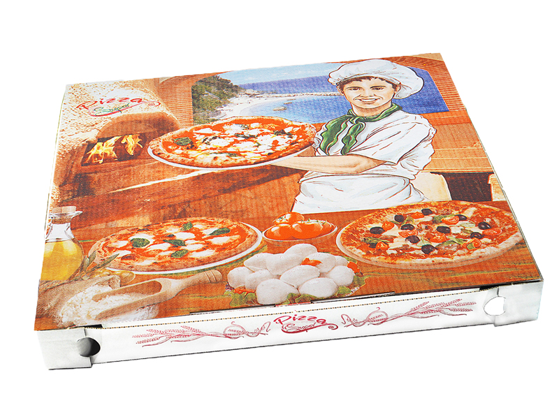 100 Pizzakarton Pizza Karton Pizzabox To Go 32 Cm Pizzakarton Motivdruck Ebay